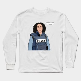 Bisan Palestine Journalist Hero Long Sleeve T-Shirt